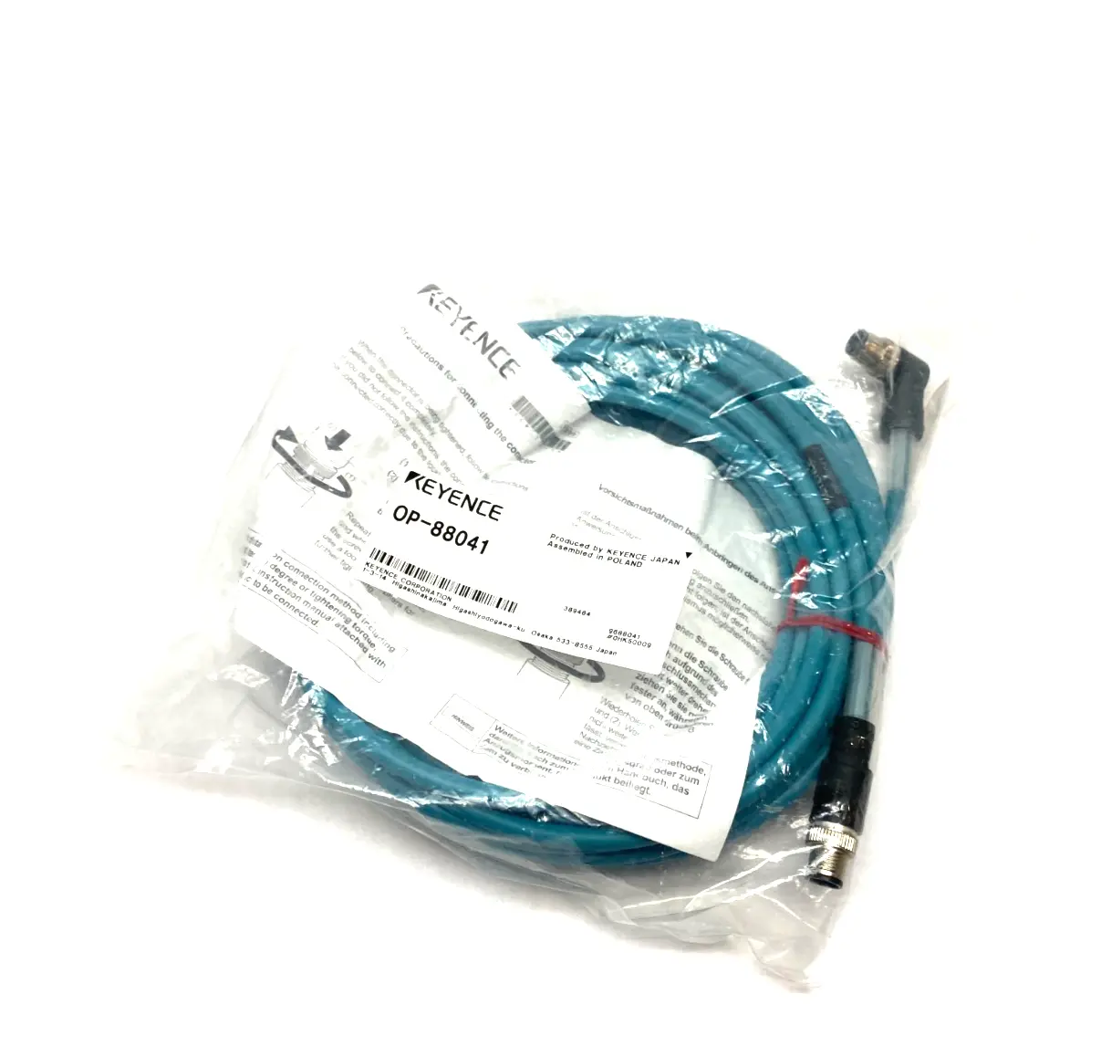 NEW KEYENCE RIGHT ANGLE MONITOR CABLE, NFPA79 COMPLIANT, 10M