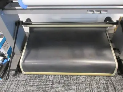 HP DESIGN JET LARGE FORMAT PRINTER WITH PAPER AND INK