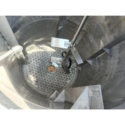 Used 2,200 Gal 316 Stainless Steel Jacketed Pressure Rated Reactor Mix Tank