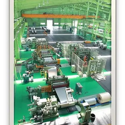 72" (1850mm) x .125" (3.2mm) x 55,000# Slitting Line with Automatic Tooling and Knife Setup