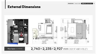 HYUNDAI WIA CNC MACHINE TOOLS KF6500/5A 5-Axis Machining Centers | Hillary Machinery (13)