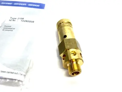 New | in-Stock Lorch Safety Valve Type 2108 21180621-0.8BAR, L-SVL-gepr.-1/4-0,8-MS Valves/Fittings Michigan US | Maverick Industrial Sales #1461074