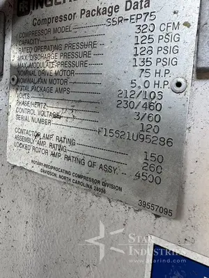 USED INGERSOLL-RAND SSR-EP75