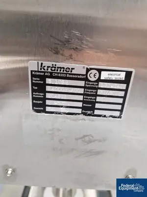 USED Kraemer Kraemer Tablet Deduster, Model E4000-S-400