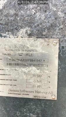 Used 2023 HYUNDAI HA45 Articulated Dump Trucks Florida US | National Equipment Dealers #1422744