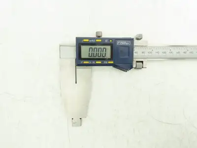 Fowler 54-100-312-0 Xtra-Range Digital Caliper 12" 300mm Nib Jaws *Cracked Glass