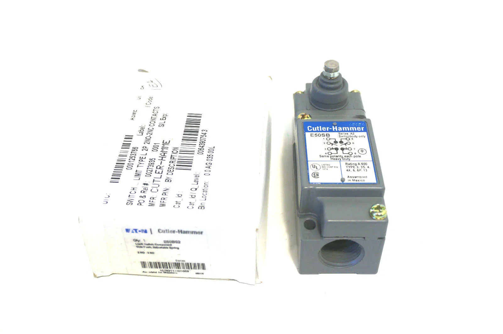 NEW CUTLER HAMMER E50-BS2 LIMIT SWITCH E50BS2