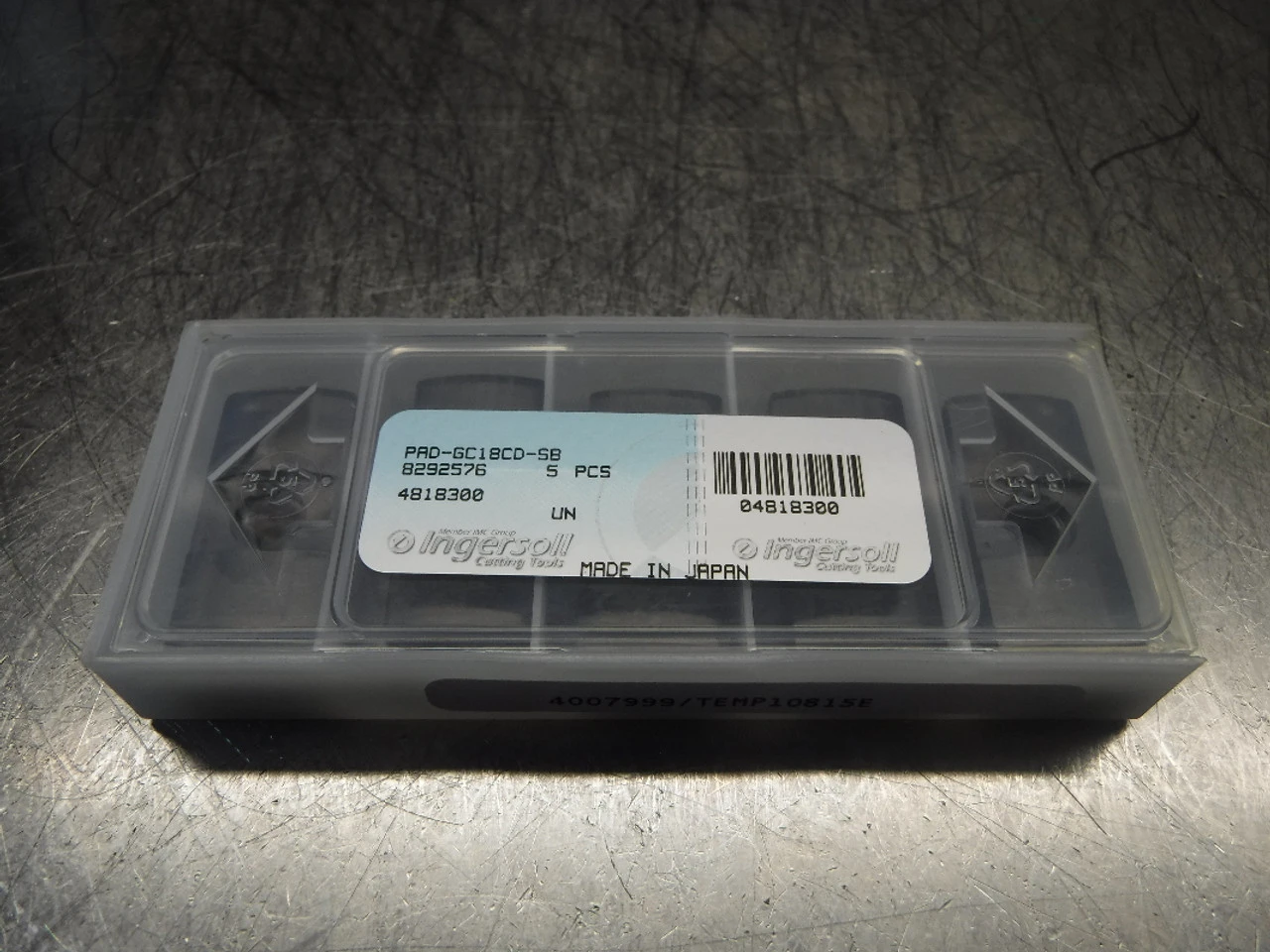 Ingersoll Carbide Guide Pad QTY 5 PAD-GC18CD-SB (LOC713B)