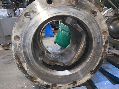 12" -150# Fisher V-Ball Control Valve Type V150, Stainless