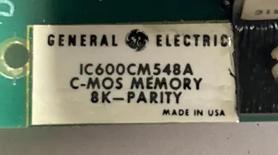 Used GE FANUC IC600CM548A Memory Ohio US | Surplus Asset Holdings #1246139