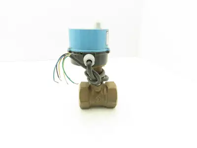 Kitz LLBS7 Electric Motorized Bronze Ball Valve 1-1/2" Threaded 24VDC Actuator