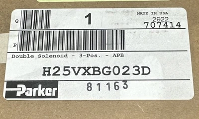 NEW Parker H25VXBG023D
