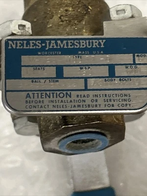 NEW NELES-JAMESBURY 1/4”