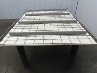 New Pallet Rack Wire Deck 42x58" Waterfall 4 Step Channel Racking 2500lb Mesh