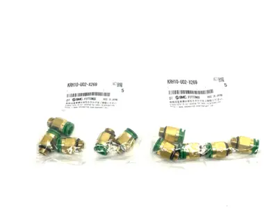 NEW SMC FLAME RESISTANT ONE TOUCH FITTING 1/4" BRASS