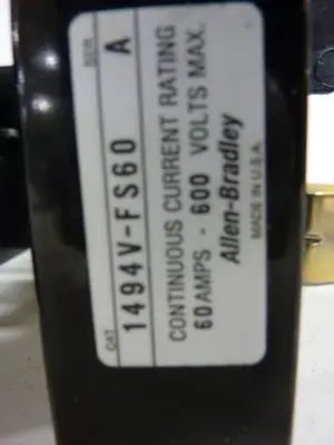 USED ALLEN BRADLEY 1494V-DS60 SER A