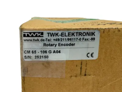 NEW TWK-ELEKTRONIK CM65-106GA04 ROTARY ENCODER CM65106GA04
