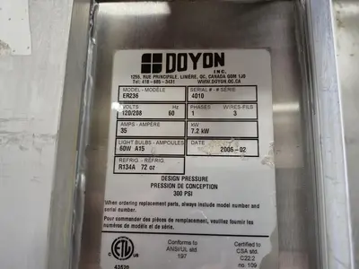 Used 2006 DOYON INC. ER236 Proofers (Bakery) British Columbia CA | Steep Hill Equipment Solutions #1394894