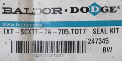 NEW BALDOR DODGE 247345 SEAL KIT TXT-SCXT7-7A-705 TDT7