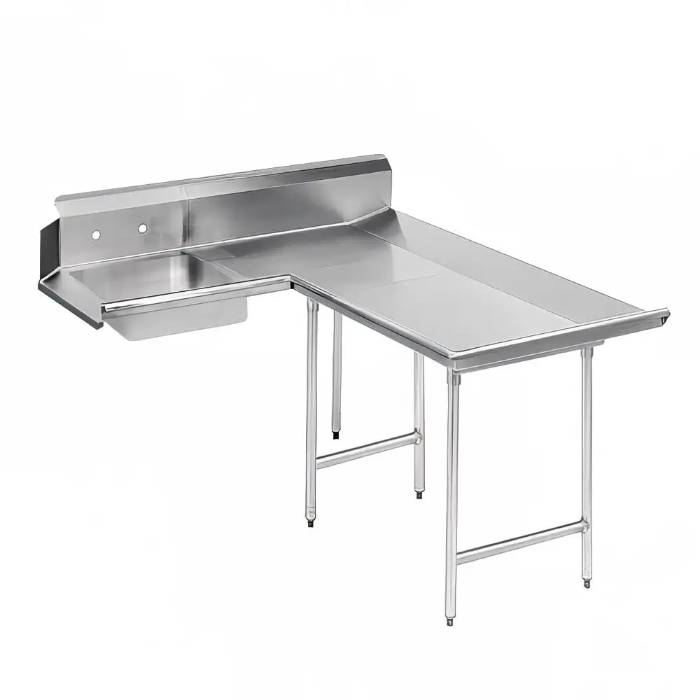 Advance Tabco DTS-D70-48R 47" R-L Dishlanding Soil Dishtable - Crossrails, Stainless Legs