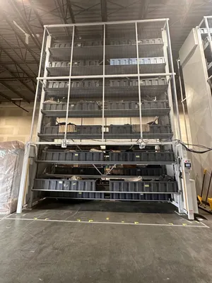 20' Shelving Carousel - Automated Warehouse Vertical Storage Solution