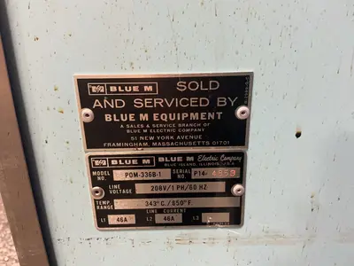 Used BLUE M POM336B1 Heat Treating Units Ohio US | HGR 24 #1325311