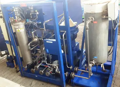 (2) Alfa-Laval BWPX 307 TGD-71 oil concentrator modules, SS.
