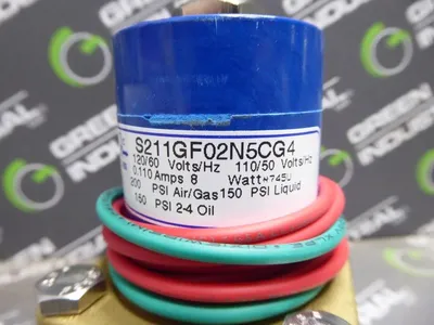 GC Valves S211GF02N5CG4 Solenoid Valves 3/8" NPT 200 PSI Max. 2-Way N.C. New NIB