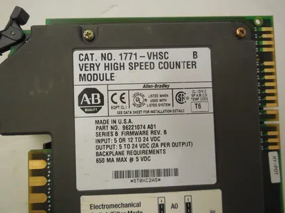 ALLEN BRADLEY 1771-VHSC VERY HIGH SPEED COUNTER MODULE SER. B 1771VHSC