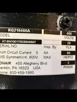 USED CONAIR FRANKLIN RG216460A