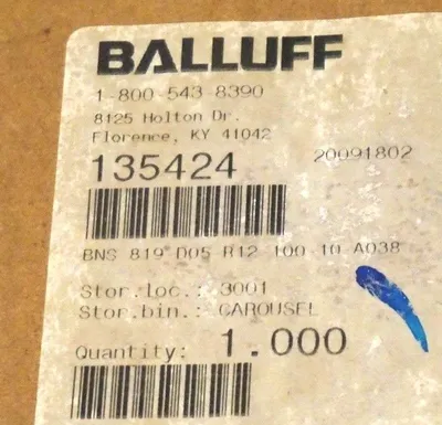 NEW BALLUFF BNS 819-D05-R12-100-10-A038 POSITION SWITCH BNS819D05R1210010A038
