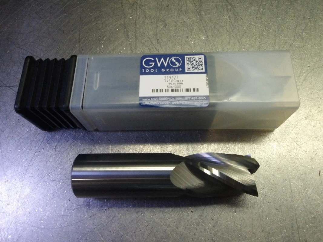 GWS 1" 4 Flute Carbide Endmill 1" Shank 319327 (LOC42)