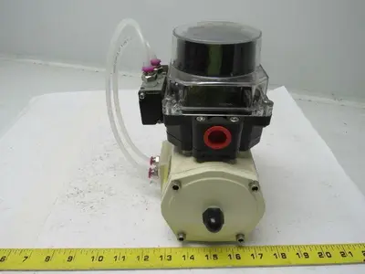 El-O-Matic ED 100/A Double Acting Pneumatic Valve Actuator W/ Actaire Controller