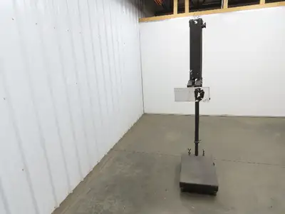 Industrial Floor Stand Adjustable Arm Heavy Duty 26x16" Base Powder Coated Steel