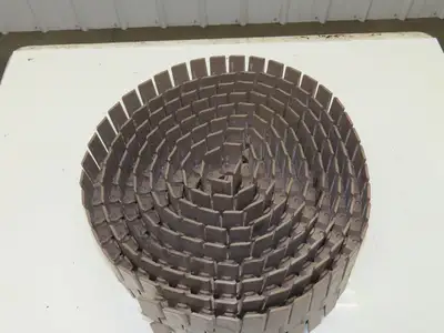 Habasit 882K  7.5" TableTop Chain Plastic Conveyor Belt Side-Flexing 24'L