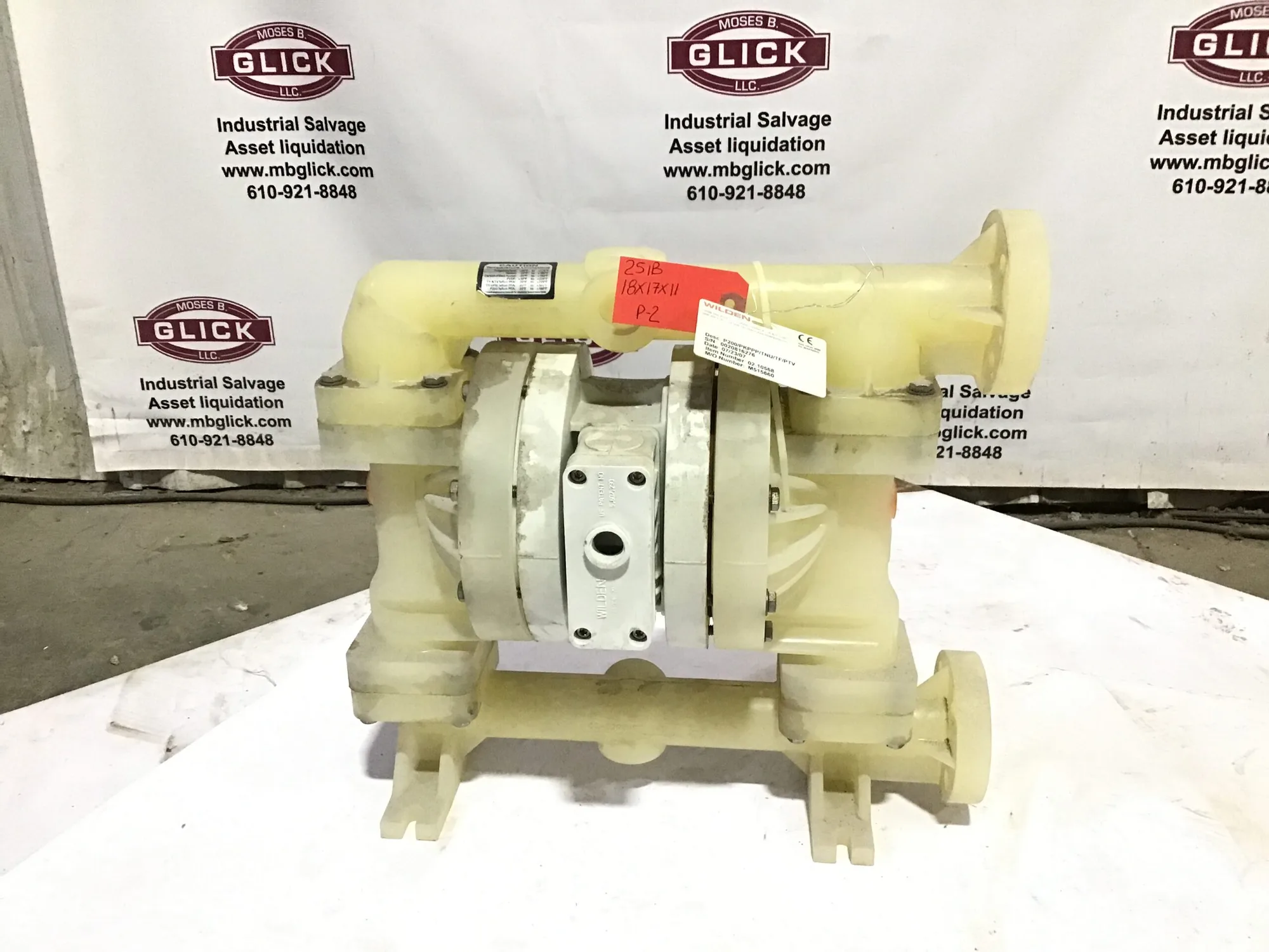 WILDEN P200/PKPPP/TNU/TF/PTV AIR OPERATED DIAPHRAGM PUMP