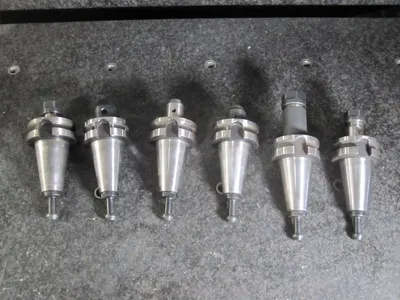 6x BT40 Tool Holders Includes retention Knobs Pull Studs DMG Mori Seiki NV5000