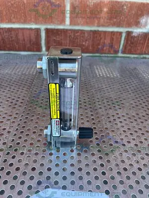 USED KING INSTRUMENT 74C214G021123510 GLASS TUBE FLOWMETER