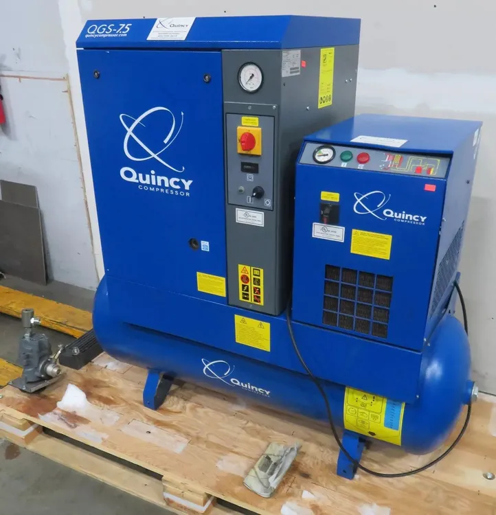 Used 2015 QUINCY QGS7,5HPDCSA/UL Lubricated Reciprocating Air Compressors California US | Outback Equipment Company 9 #73239