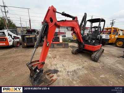 Used 2019 KUBOTA U35-4 Excavators New Jersey US | Proxy Equipment #1424203