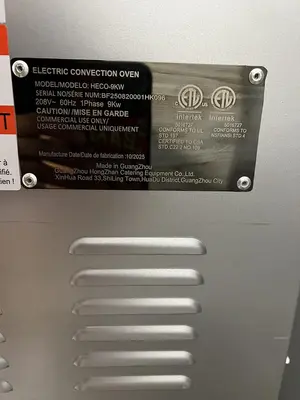 New | in-Stock ELITE HECO-9KW Electric Ovens Florida US | BAM Discount Restaurant Equipment #1321478
