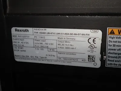 USED REXROTH KSM01.2B071C24NS1HG0SENND7NNFW
