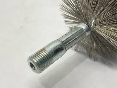 NEW SCHAEFER STAINLESS STEEL WIRE BRUSH 2-1/2" FOR 2-3/4" FLUE