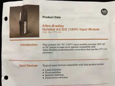 NEW ALLEN-BRADLEY 1771-ID