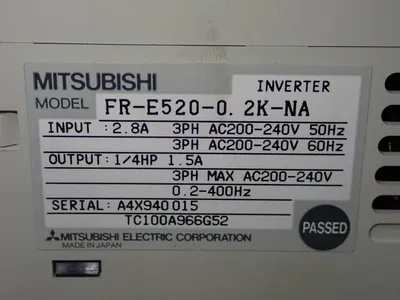 Used MITSUBISHI FRE5200.2KNA Power Inverters | HGR 24 #747608