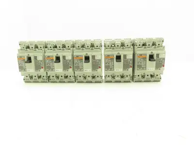 Fuji Electric BW50RAGU-3P005 3-Pole Auto Circuit Breaker 5A 500V 3Ph Lot of 5
