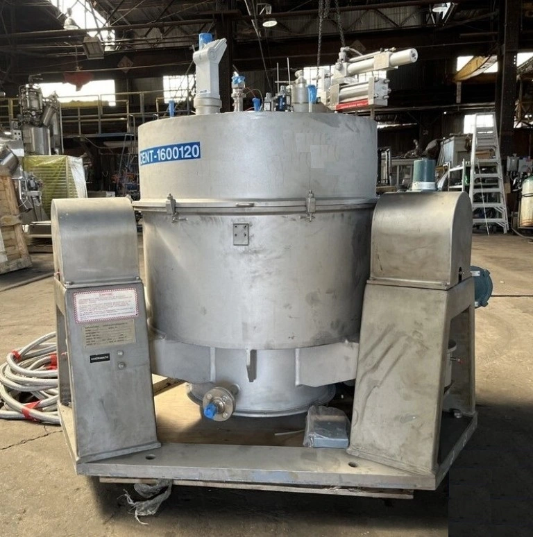 Western States 30 x 18 perforate basket centrifuge, 316L SS.