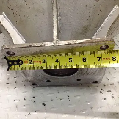 USED METAL FABRICATOR HOPPER296