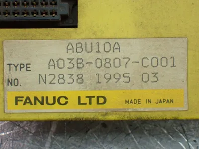 Used FANUC A03B0807C001 PLC Chassis Ohio US | HGR 24 #911382