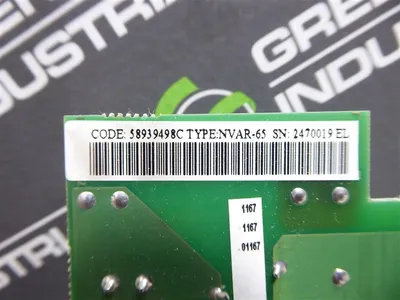 ABB 58939498C Varistor Board Type NVAR-65 Used